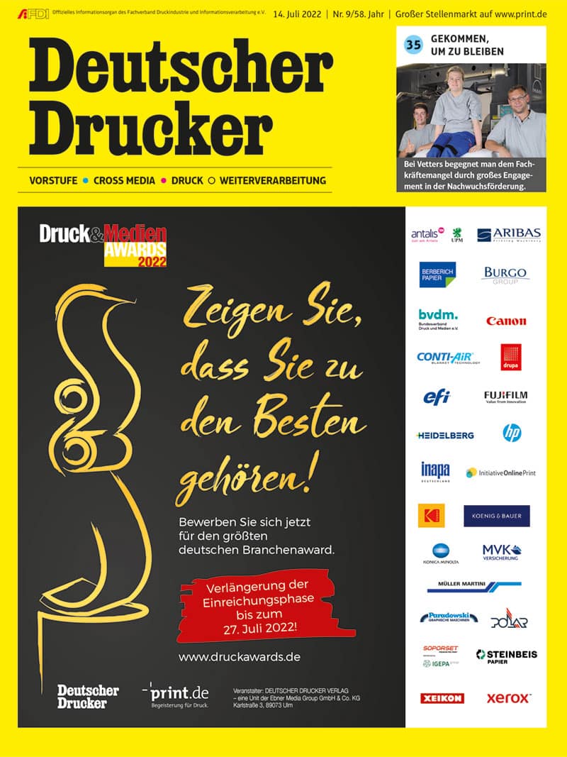 Produkt: Deutscher Drucker 9/2022 Digital