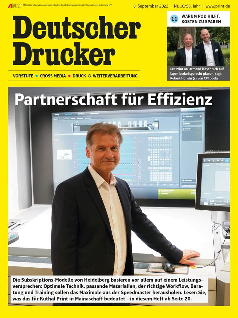 Produkt: Deutscher Drucker 10/2022 Digital
