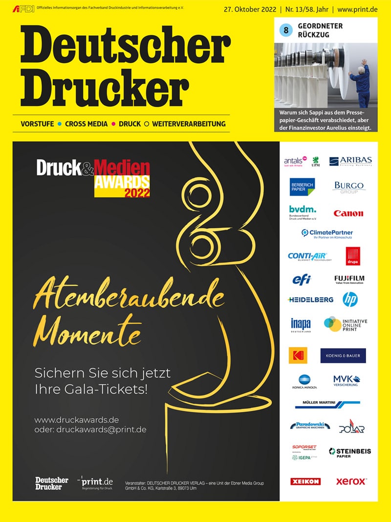 Produkt: Deutscher Drucker 13/2022 Digital
