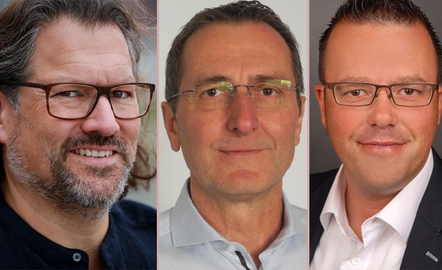 Großformatdruck/PoD: Die drei Neuen im Vertrieb bei Fujifilm Deutschland, von links: Marc Salewski, Thomas Küffner und Daniel Heinrichs