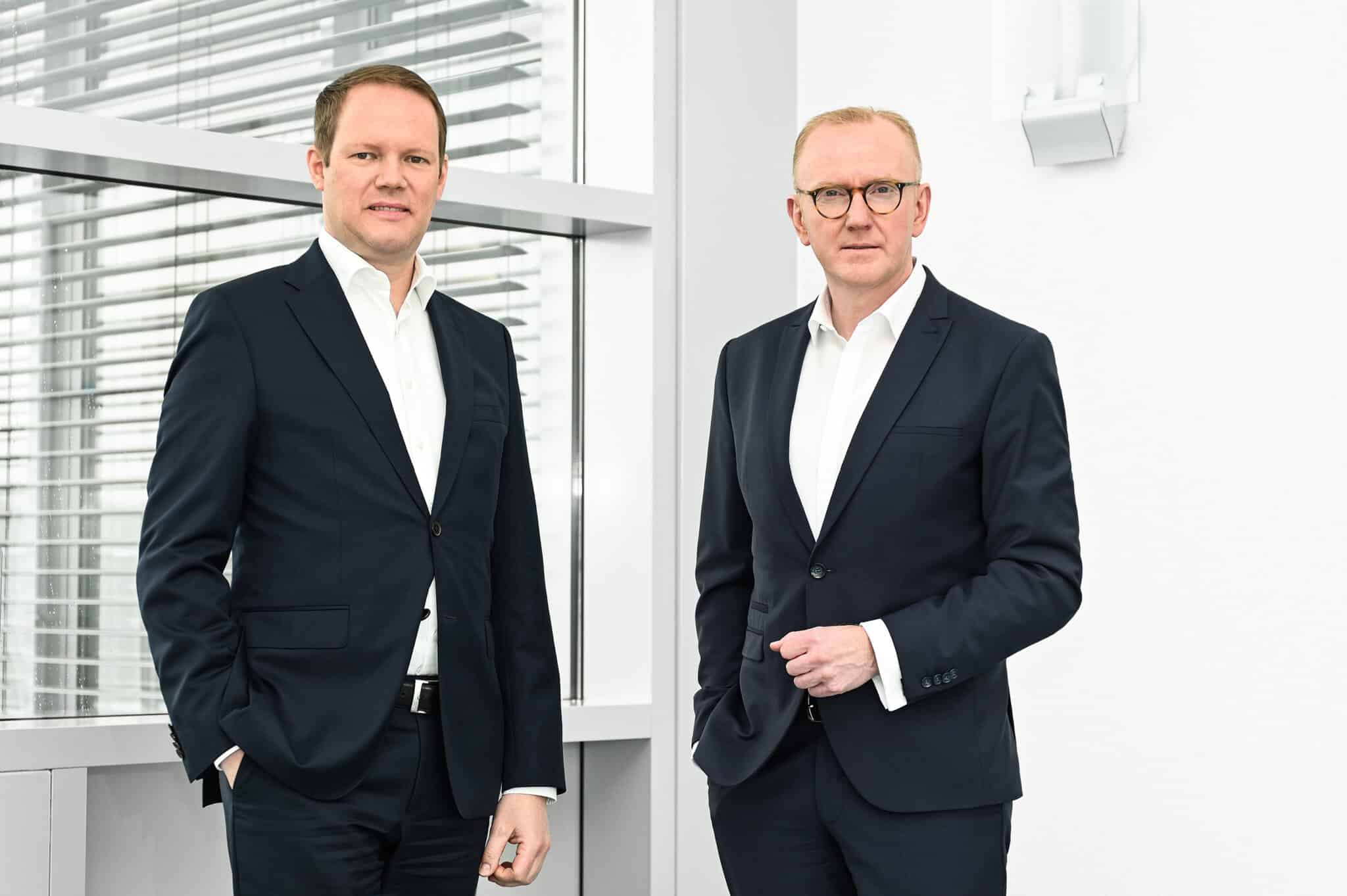Peter Hirsch (CTO/COO) und Michael Finger (CEO) bilden den Vorstand der Technotrans SE.