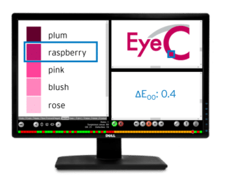 Die EyeC Proofiler Version bietet eine integrierte Farbinspektion Die EyeC Proofiler Version bietet eine integrierte Farbinspektion.