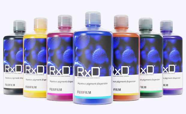 Fujifilm hat seine Palette an RxD Inkjet-Pigmentdispersionen (CMYK) um Orange, Grün und Violett erweitert.