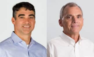 Der neue und der alte CEO von Fujifilm Dimatix: Steve Billow (links) und Martin Schoeppler