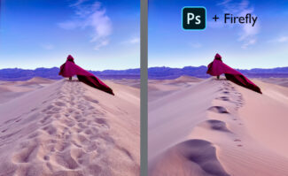 Bildoptimierung in Photoshop mit der KI-Funktion „generative Füllung“ aus Adobe Firefly