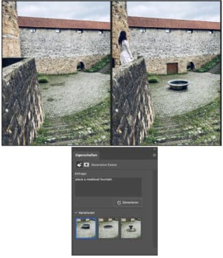 Adobe „Generative Fill“ in der Photoshop Beta überzeugt mit Füllungen, die nicht nur schnell geliefert werden, sondern auch in Bezug auf Perspektive, Farbe und Beleuchtung passen