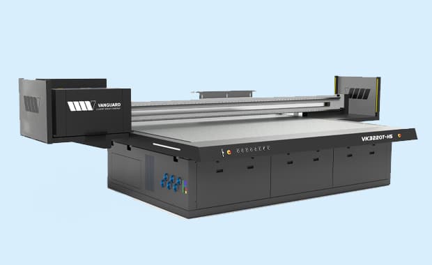 Neuer UV-Großformat-Flachbettdrucker Vanguard VK3220T-HS