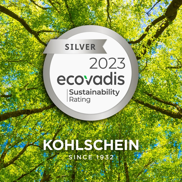 Kohlschein wurde mit der mit EcoVadis Silber-Medaille ausgezeichnet.