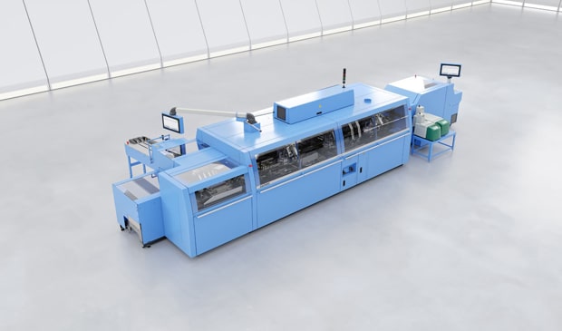 Die neue Klebebinder-Plattform Antaro von Müller Martini erreicht eine einmalige Ausbringleistung sowohl für digital- (2.000 T/h) als auch offset-gedruckte (4.000 T/h) Produkte.