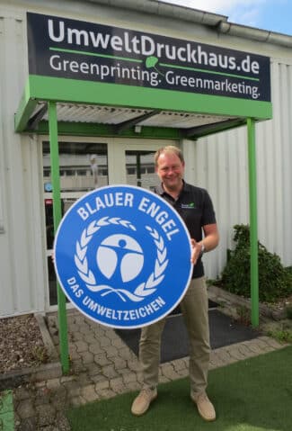 Umweltdruckerei: Das Umweltdruckhaus von Thomas Rätzke ist sowohl im Offset- als auch im Digitaldruck Blauer-Engel-zertifiziert