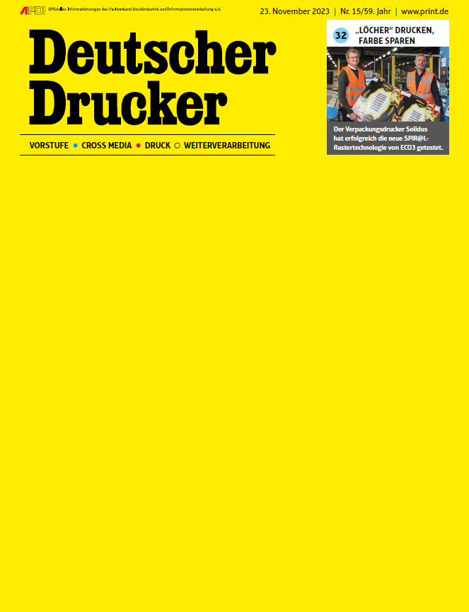 Produkt: Deutscher Drucker 15/2023
