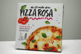 Zum Bewerben der neuen Produktionslinie waren durch GPD Foodpackaging natürlich Pizzakarton-Dummies produziert worden.