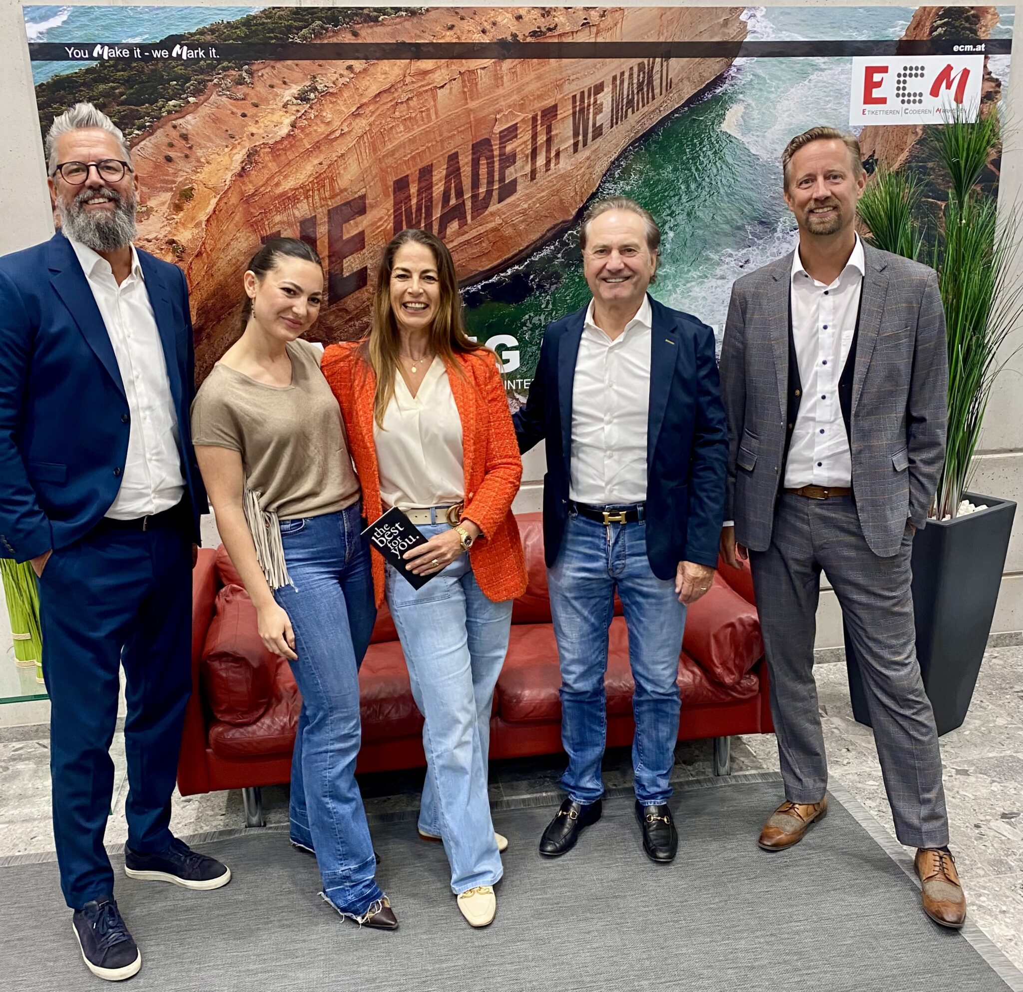 Rattpack hat sich an der ECM-Group beteiligt (von links): Stephan Ratt, Ina Trunkenpolz, Birgit Trunkenpolz, Hubert Trunkenpolz und Matthias Ratt.