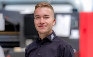 Max Bradatsch, Kundenberater im Vertrieb der Familiendruckerei Texsib GmbH