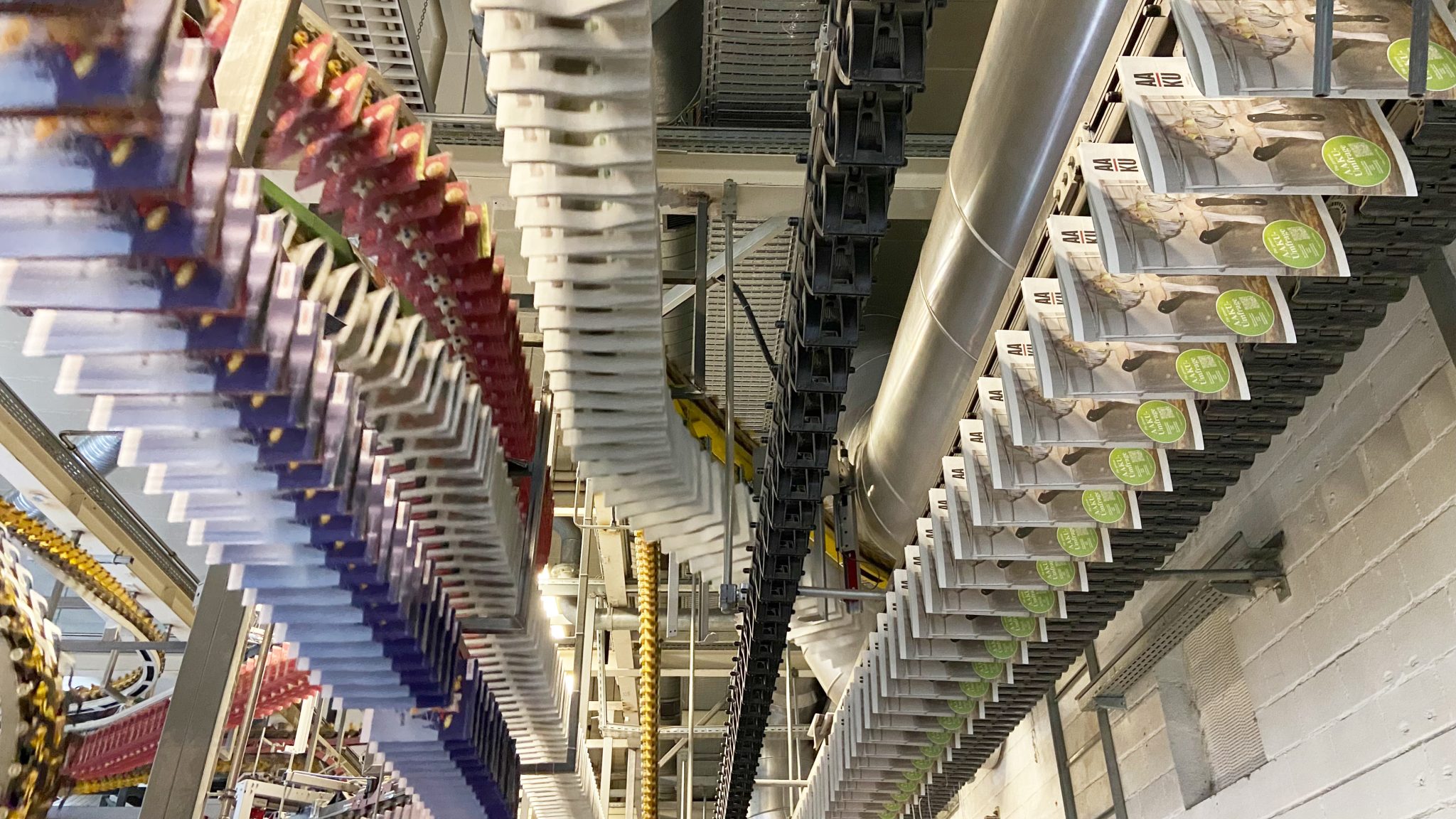 Blick in die Zeitungsdruckerei in Aarau.