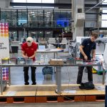 Heidelberg und der Schweizer Druck- und Medienverband waren gemeinsam Ausrichter der ersten “Print Technology Weltmeisterschaft” für junge Druckfachkräfte im Print Media Center, dem “Home of Print”, am Heidelberg-Standort Wiesloch-Walldorf. Lukas Briggen (links) holte Gold, Noah Blaumoser (rechts) Silber.