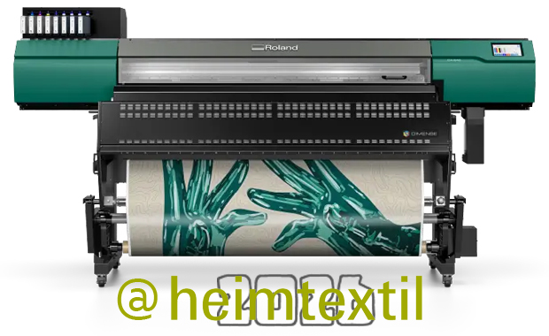 Interior-Design: Roland DG mit dem Dimense DA-640 auf der heimtextil 2026