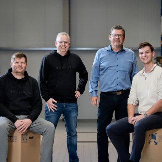 Holger Heusinger und Christian Schenk (beide Sprintis) sowie Jochen Fürchtenicht und Simon Fürchtenicht.