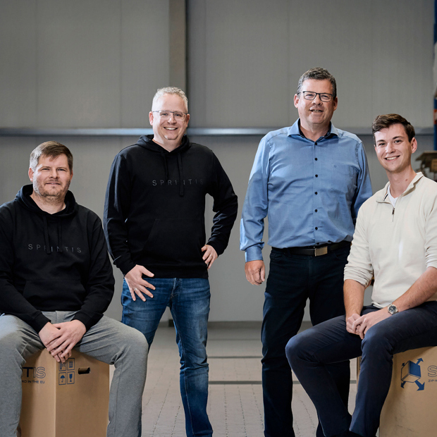 Holger Heusinger und Christian Schenk (beide Sprintis) sowie Jochen Fürchtenicht und Simon Fürchtenicht.