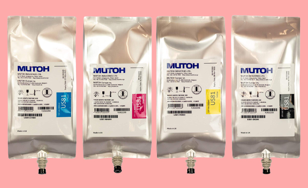 Die US81-LED-UV-Inkjet-Tinten von Mutoh sollen lebendige, haltbare und flexible Druckergebnisse liefern und erfüllen laut Hersteller gleichzeitig die neuesten und kommenden europäischen Vorschriften für chemische Substanzen