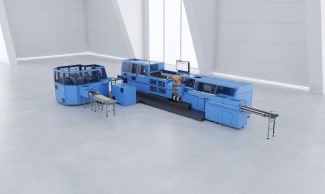 Die neue Buchlinie Diamant MC 30 von Müller Martini wurde vor allem für den Einstieg in die automatisierte Hardcover-Produktion entwickelt.