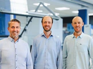 Nach dem Ausscheiden von Timo Kollmann haben Jonas und Simon Beck die Geschäftsführung bei Hugo Beck übernommen (v.l.).