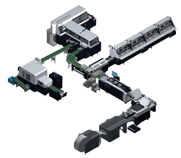 Hybridlösung: mit integriertem Roll-to-bookblock-System kann das MiniCabs sowohl Bücher aus Offset- als auch Digitaldruck-Workflows fertigen.