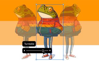 Aus der Betaphase als ergänzendes Tool direkt in die Anwendung: das Kreativ-Werkzeug Turntable für Adobe Illustrator