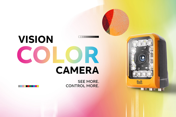 Mit der neuen Color Camera stellt B&R eine Vision-Lösung für die hochpräzise RGB-Druckmarkenerkennung vor. Dank Closed-Loop-Vision und direkter Einbindung in die Maschinensteuerung erfolgen Korrekturen in Echtzeit
