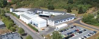 Das Betriebsgelände des Druck- und Pressehauses Naumann am Stadtrand von Gelnhausen.