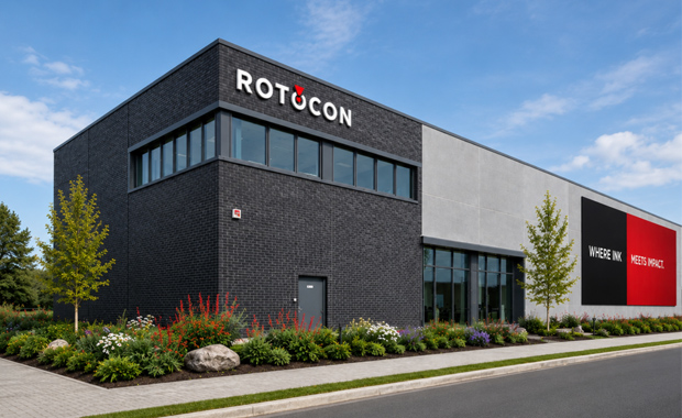 Etikettendruck: die neue Europazentrale von Rotocon mit Demozentrum am Kornkamp in Ahrensburg